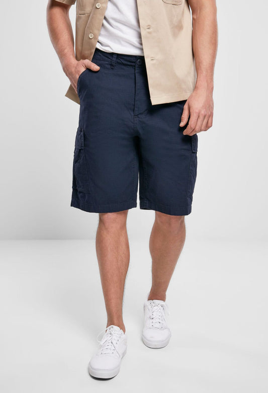 Brandit BDU Ripstop Shorts für Herren in Navy mit Beintaschen.