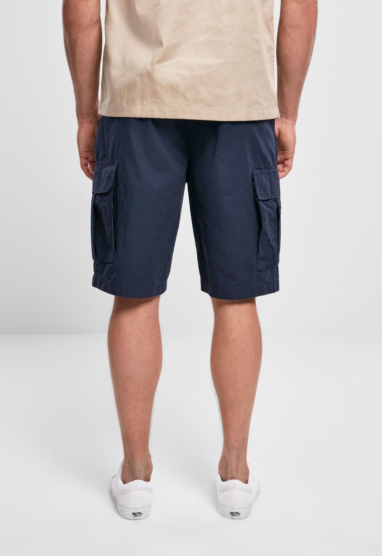 Rückansicht der Brandit BDU Ripstop Shorts in Navy mit