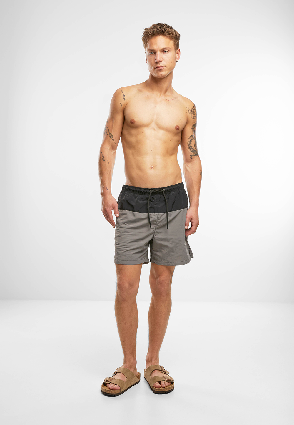 BRANDIT Swimshort Basic Schwarz/Grau