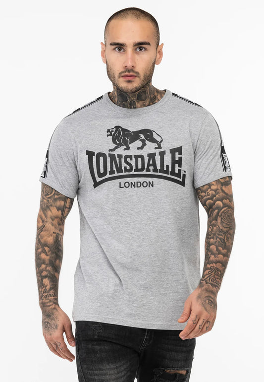 Lonsdale 117534 Stour T-Shirt - Marl Grey