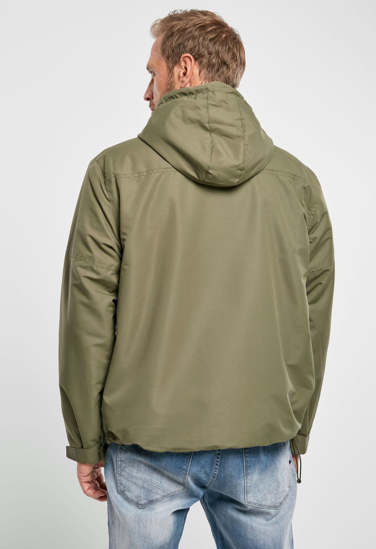 Brandit Windbreaker Oliv – warme, wind- und wasserabweisende Outdoor-Jacke mit Fleecefutter