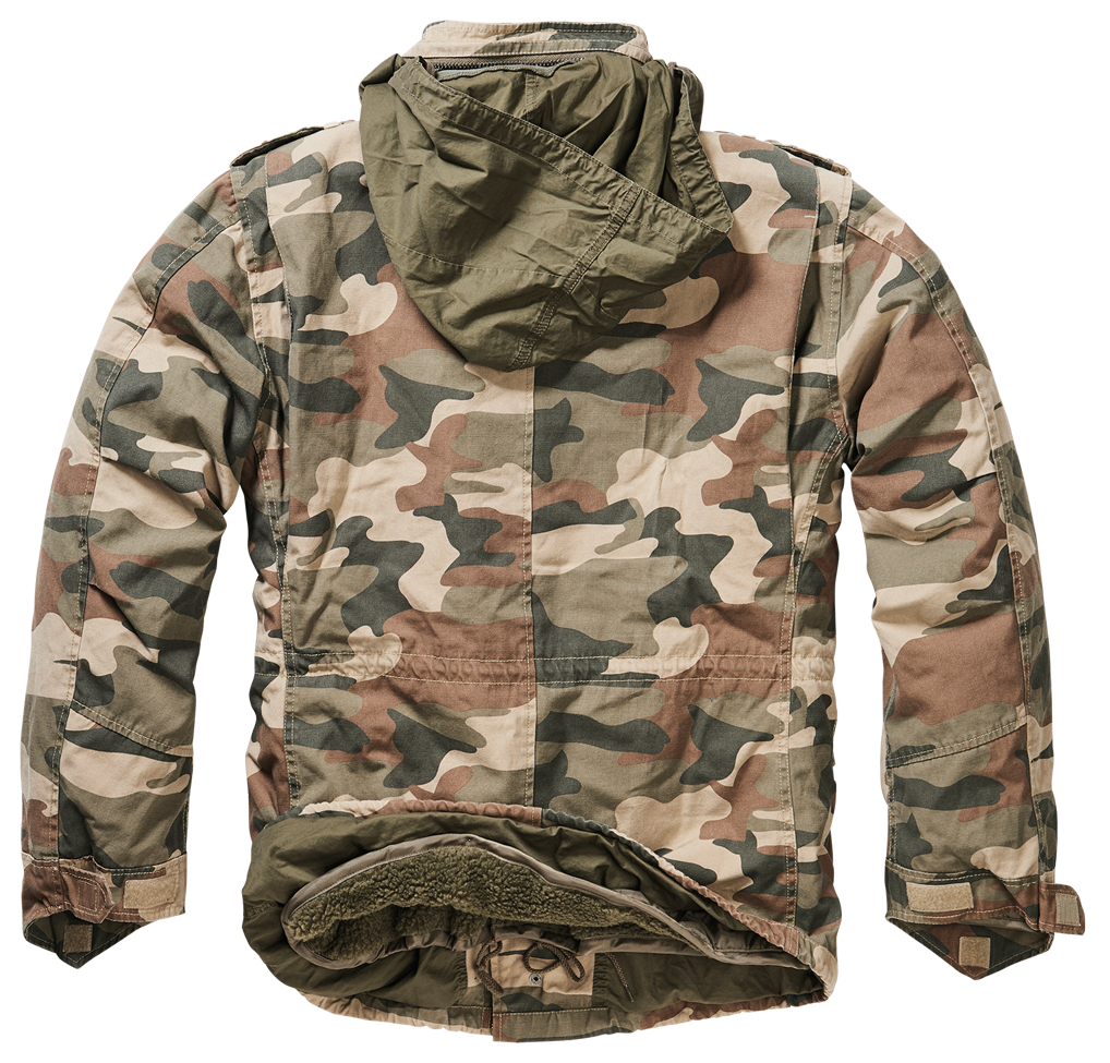 Brandit M65 Giant Feldjacke Light Woodland im stylischen Vintage-Lo