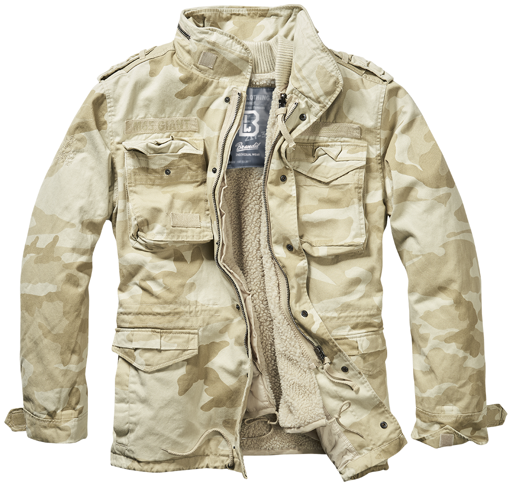 Brandit M65 Giant Feldjacke Sandstorm im stylischen Vintage-Look
