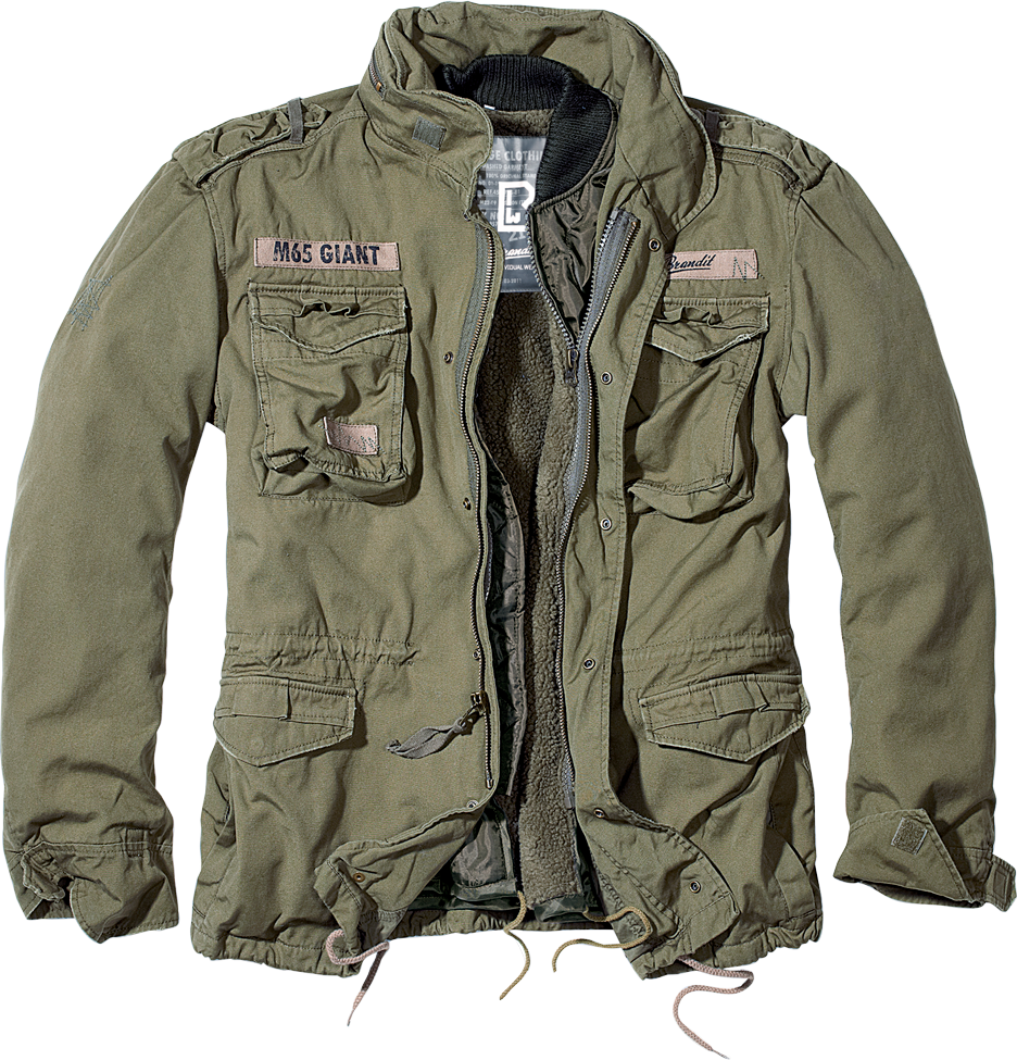 Brandit M65 Giant Feldjacke Olive im stylischen Vintage-Look