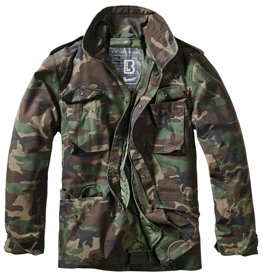woodland camo camouflage m65 fieldjacket brandit wear