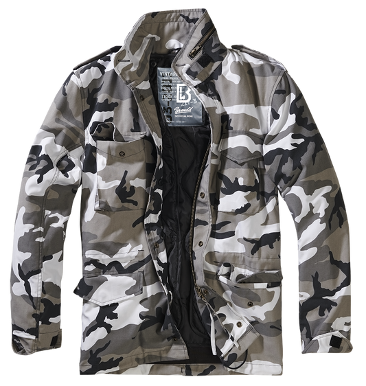 schwarz weiss camouflage m65 jacke