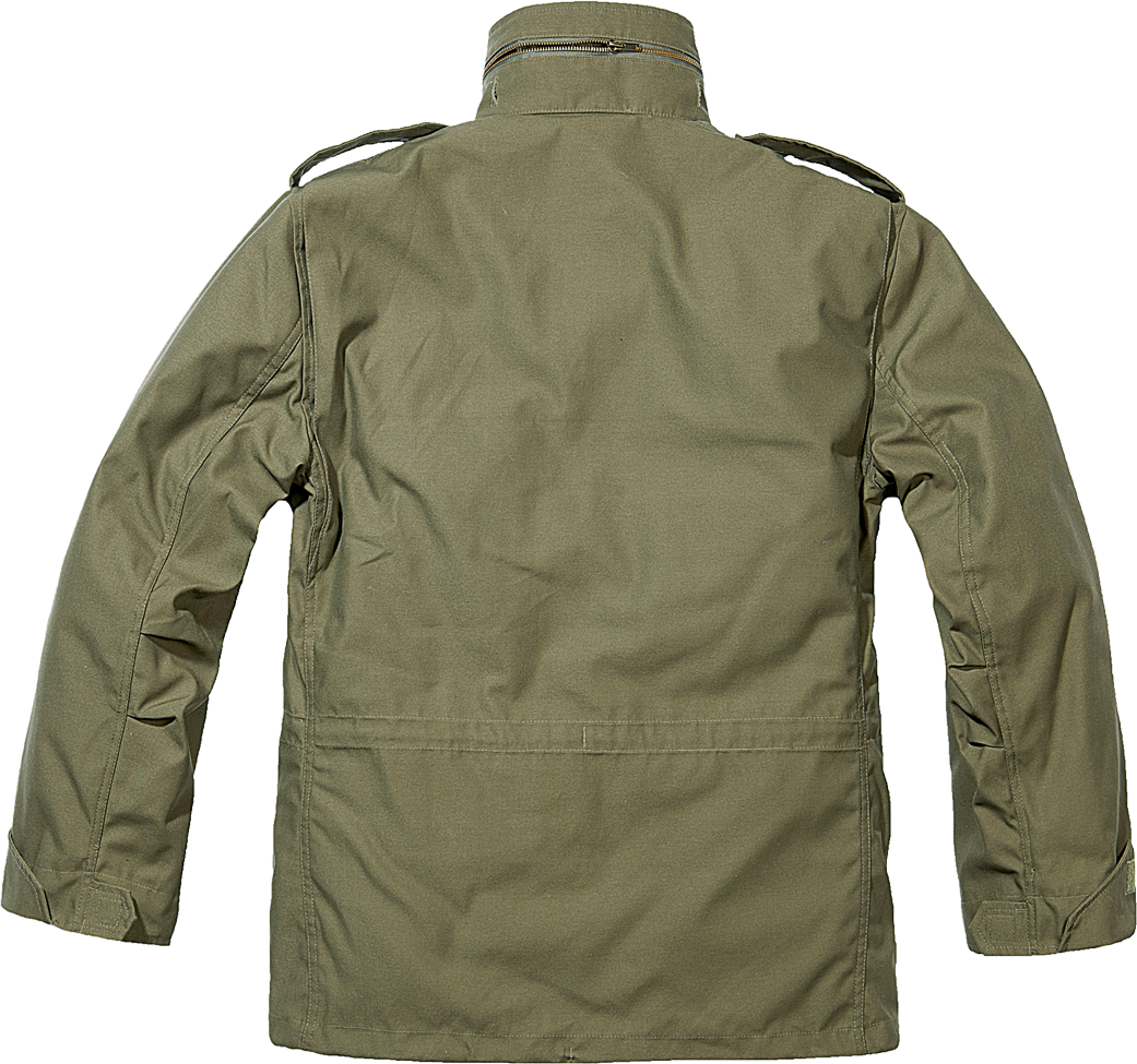 BRANDIT M65 Olive Classic Fieldjacket – robuste Jacke mit Innenjacke, Kapuze und verstellbarer Taille für Street & Outdoor.