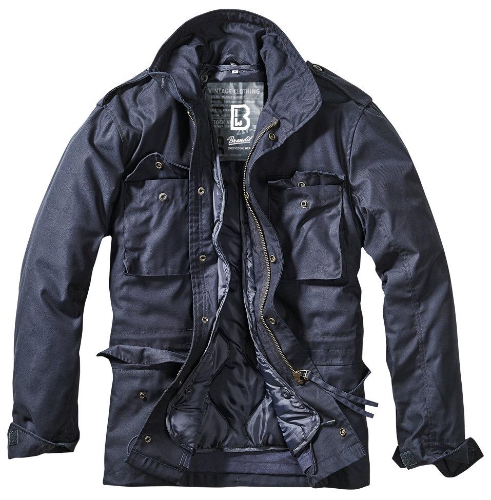 BRANDIT M65 Fieldjacket Navy – wasserabweisende, robuste Jacke mit Innenjacke und Kapuze. Perfekt für urbanen Alltag und Outdoor.