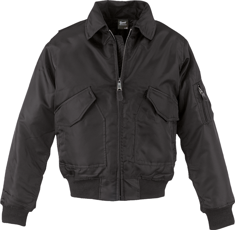 Brandit CWU Jacket, wind- und wasserabweisender Fliegerblouson mit Windschutzleiste, Steppfutter und aufstellbarem Kragen.