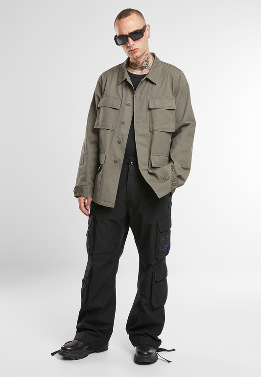 Brandit BDU Twill Jacket Oliv: Klassischer Military Vintage Look für bluepalm
