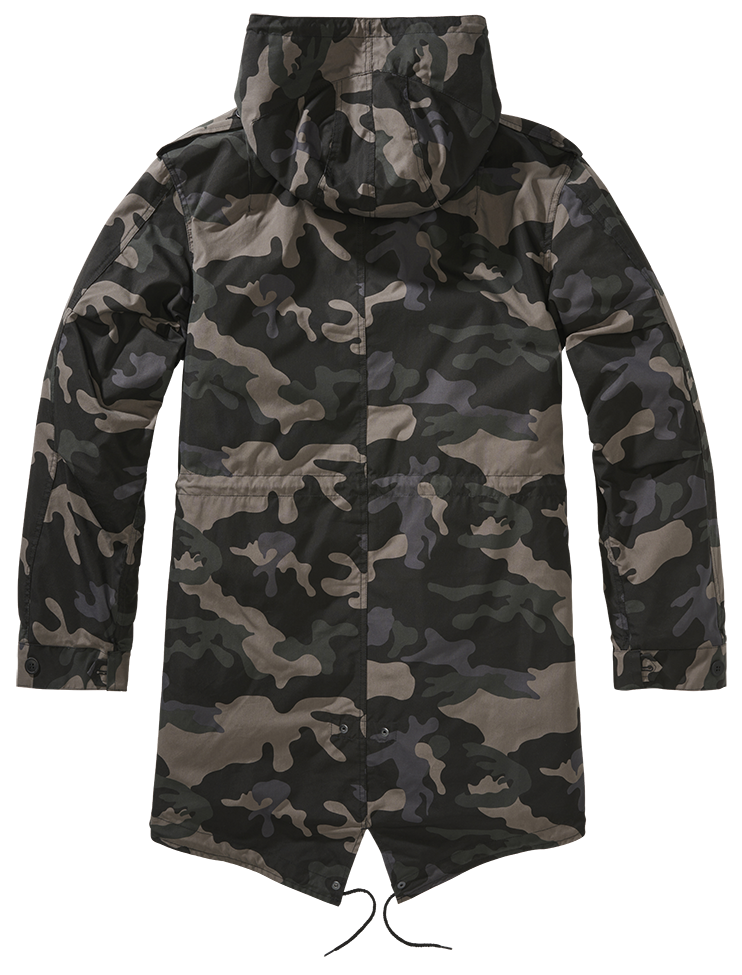 Der Brandit Fishtail Parka in Dark Camo bietet Wärme, Komfort und zeitlosen Style. Mit Thermofutter, Kapuze und funktionalen Taschen ideal für Freizeit und Outdoor.