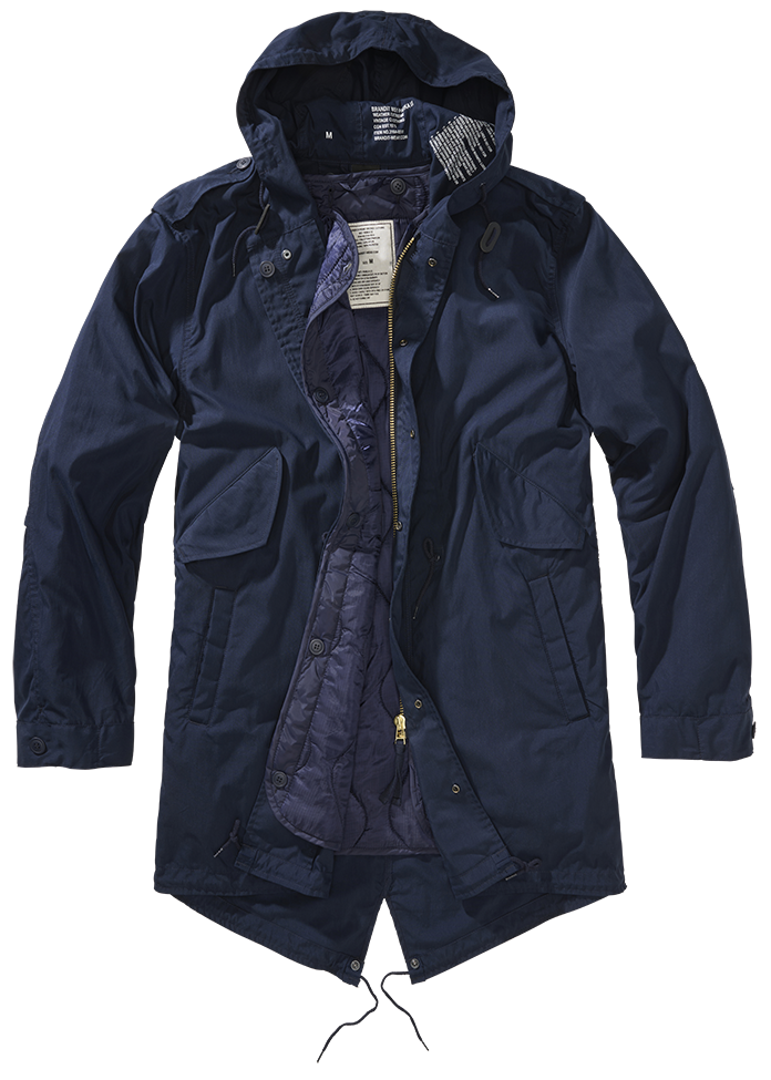 Der Brandit Fishtail Parka Navy bietet Wärme, Komfort und zeitlosen Style. Mit Thermofutter, Kapuze und funktionalen Taschen ideal für Freizeit und Outdoor.