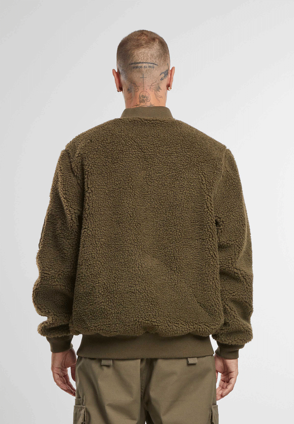 BRANDIT MA1 Sherpa  Jacket Olive