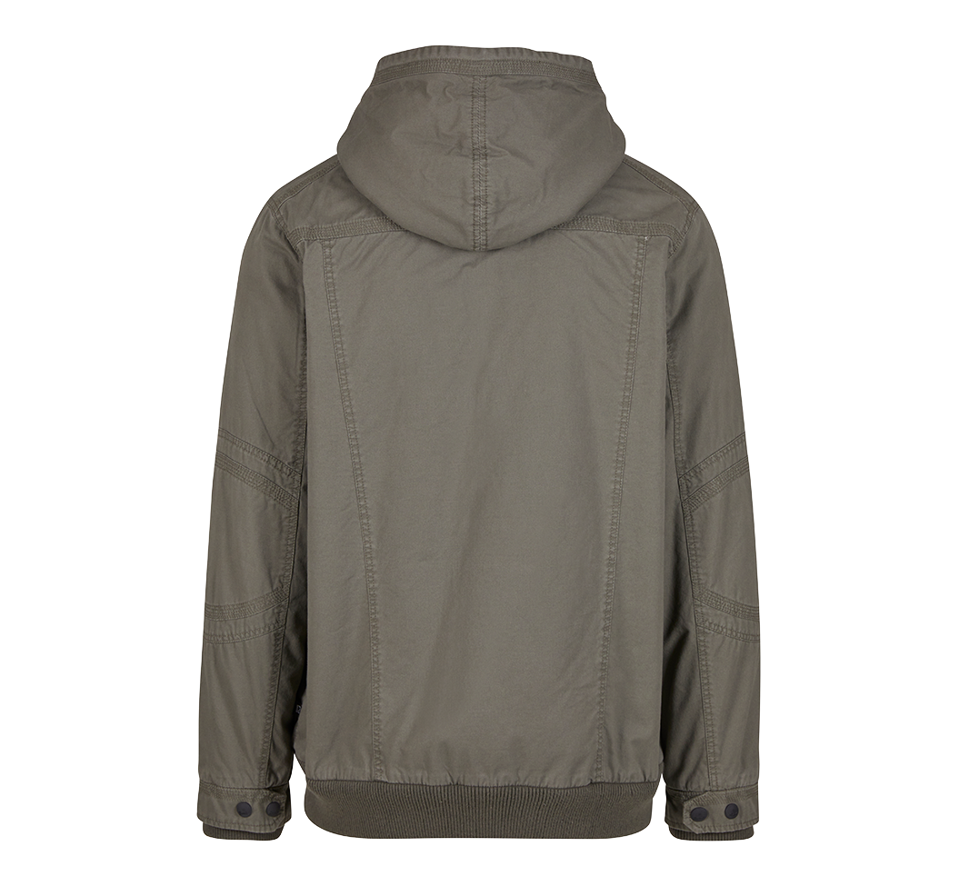 Brandit Meadow Jacke oliv mit Teddyfell und Kapuze, hoher Tragekomfort