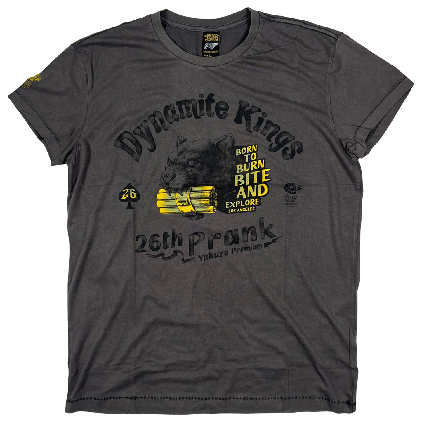 Yakuza Premium  YPS 3811 T-Shirt Dunkelgrau