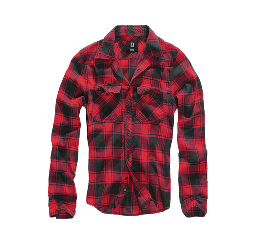 BRANDIT Check Shirt Long Sleeve - red/black