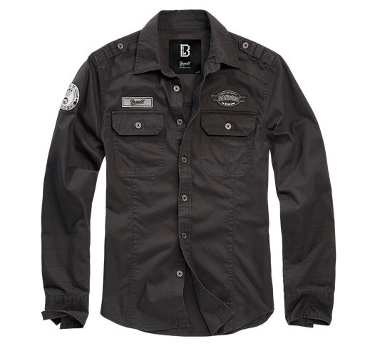 BRANDIT Luis Shirt Long Sleeve - schwarz