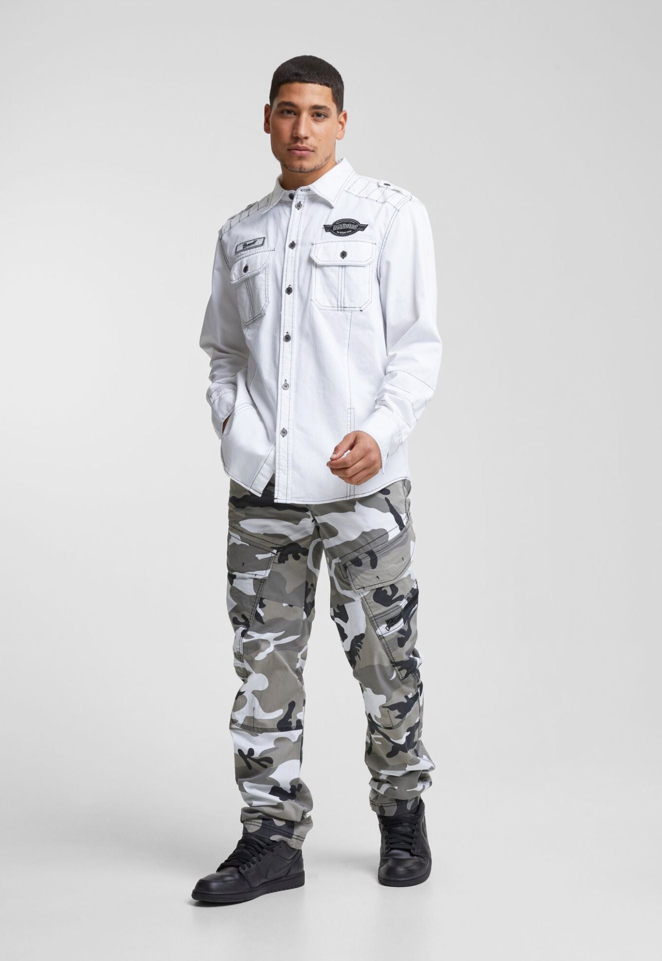 BRANDIT Luis Langarmhemd Weiss - Stylisch für Freizeit & Outdoor
