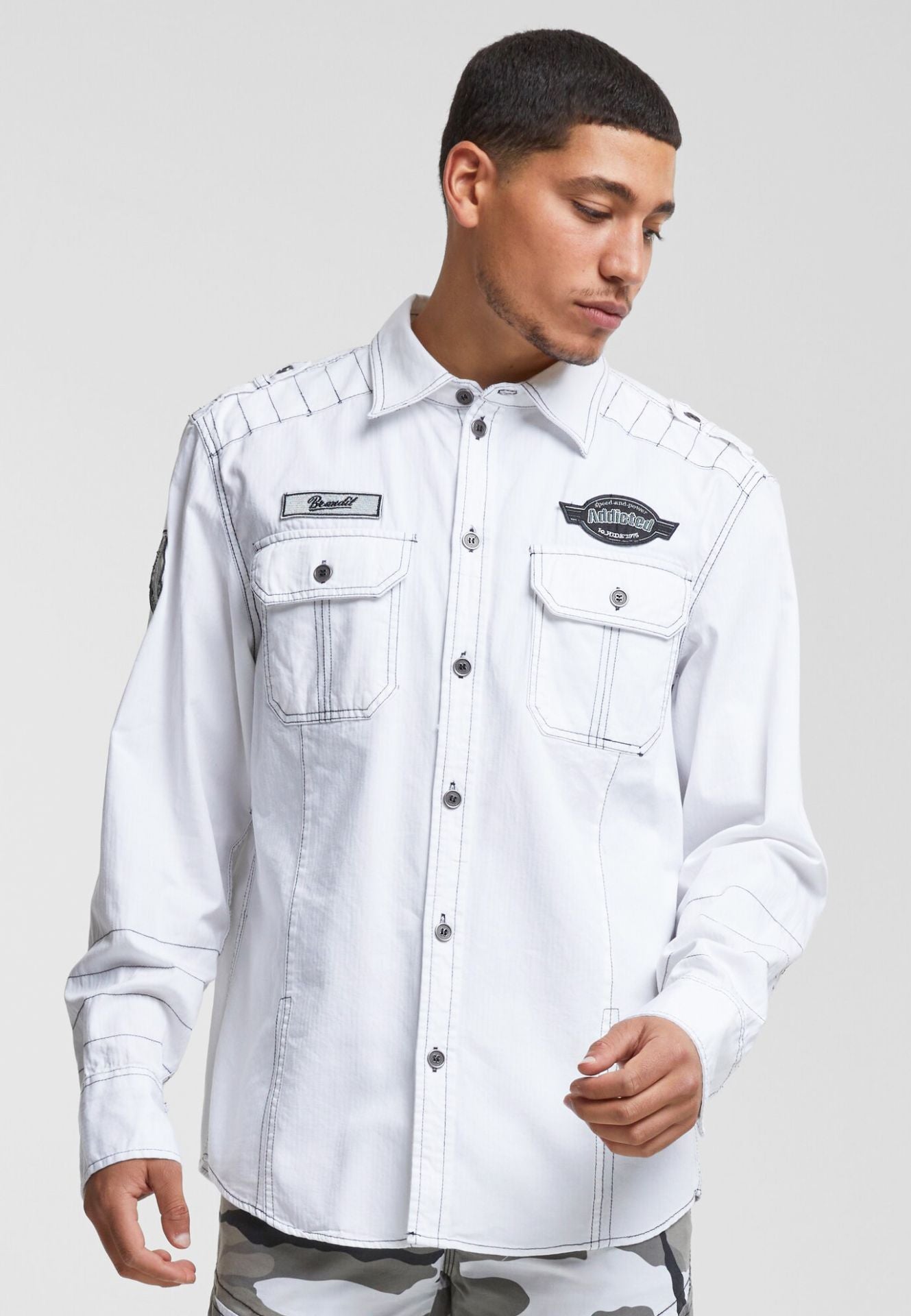 BRANDIT Luis Langarmhemd Weiss - Stylisch für Freizeit & Outdoor