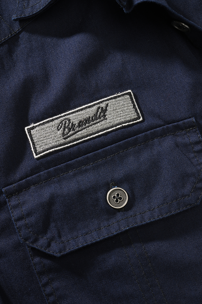 BRANDIT Luis Langarmhemd Navy - Stylisch für Freizeit & Outdoor"