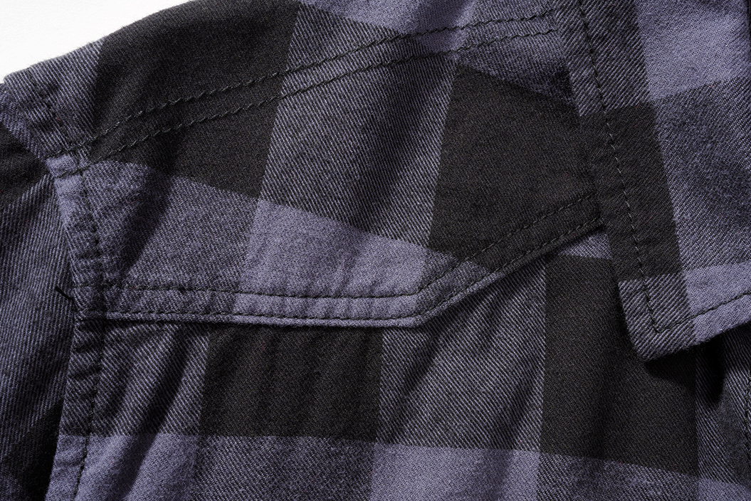 Brandit Kurzarm Karohemd schwarz/grau für Herren im Holzfäller-Look, 100% Baumwolle mit zwei Brusttaschen