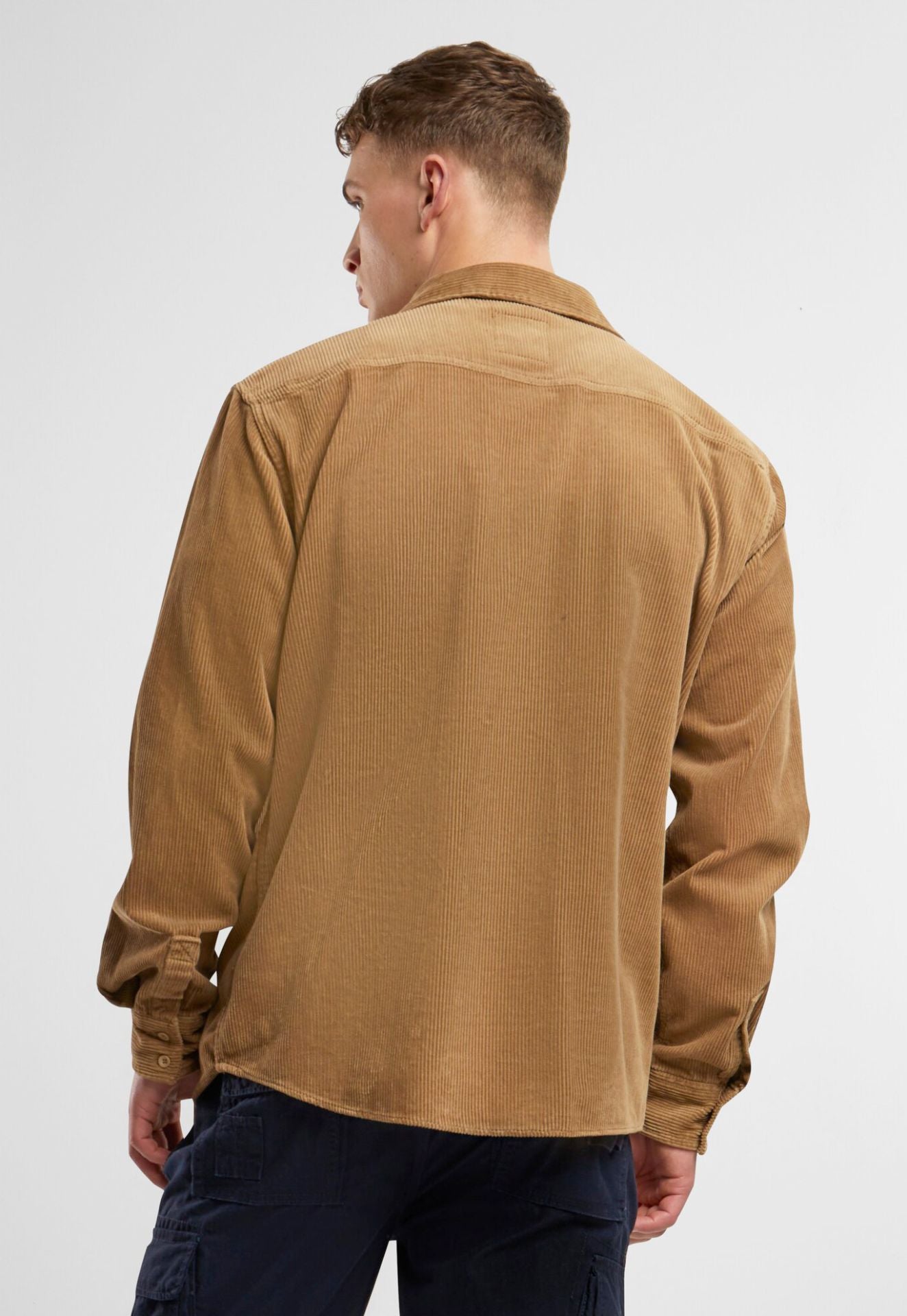 BRANDIT Cordhemd Camel: Zeitloses Langarmhemd aus Baumwolle mit Brusttaschen – klassischer Look für bluepalm.ch