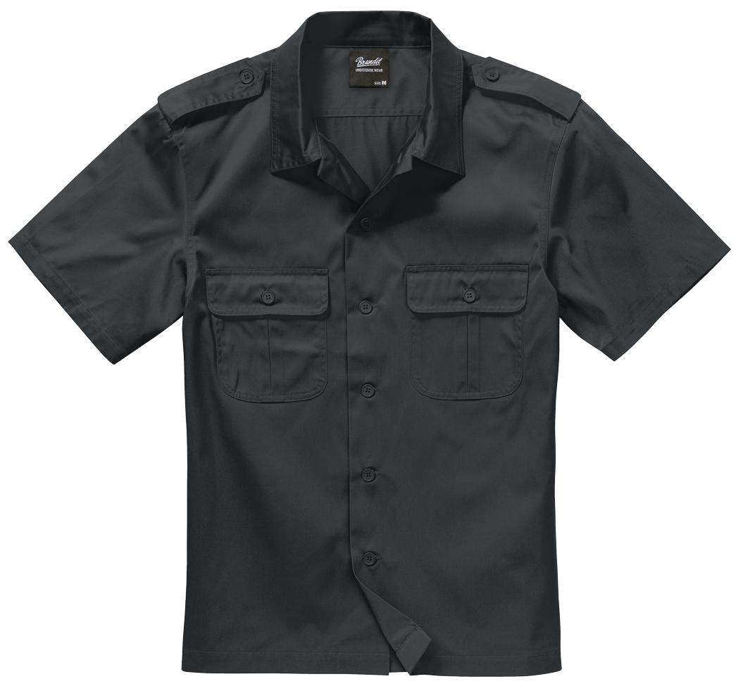 BRANDIT US Shirt Short Sleeve Schwarz