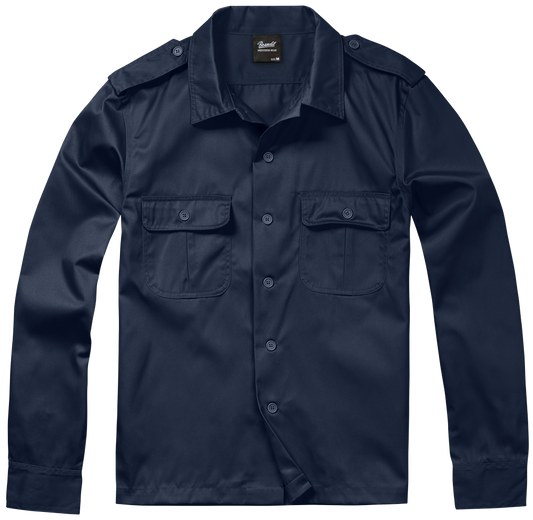 BRANDIT US Shirt Long Sleeve Navy