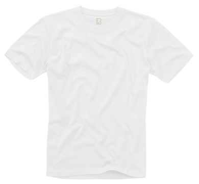 Brandit Herren Basic T-shirt weiss white