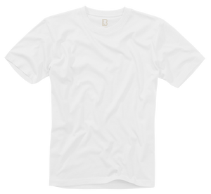 Brandit Herren Basic T-shirt weiss white