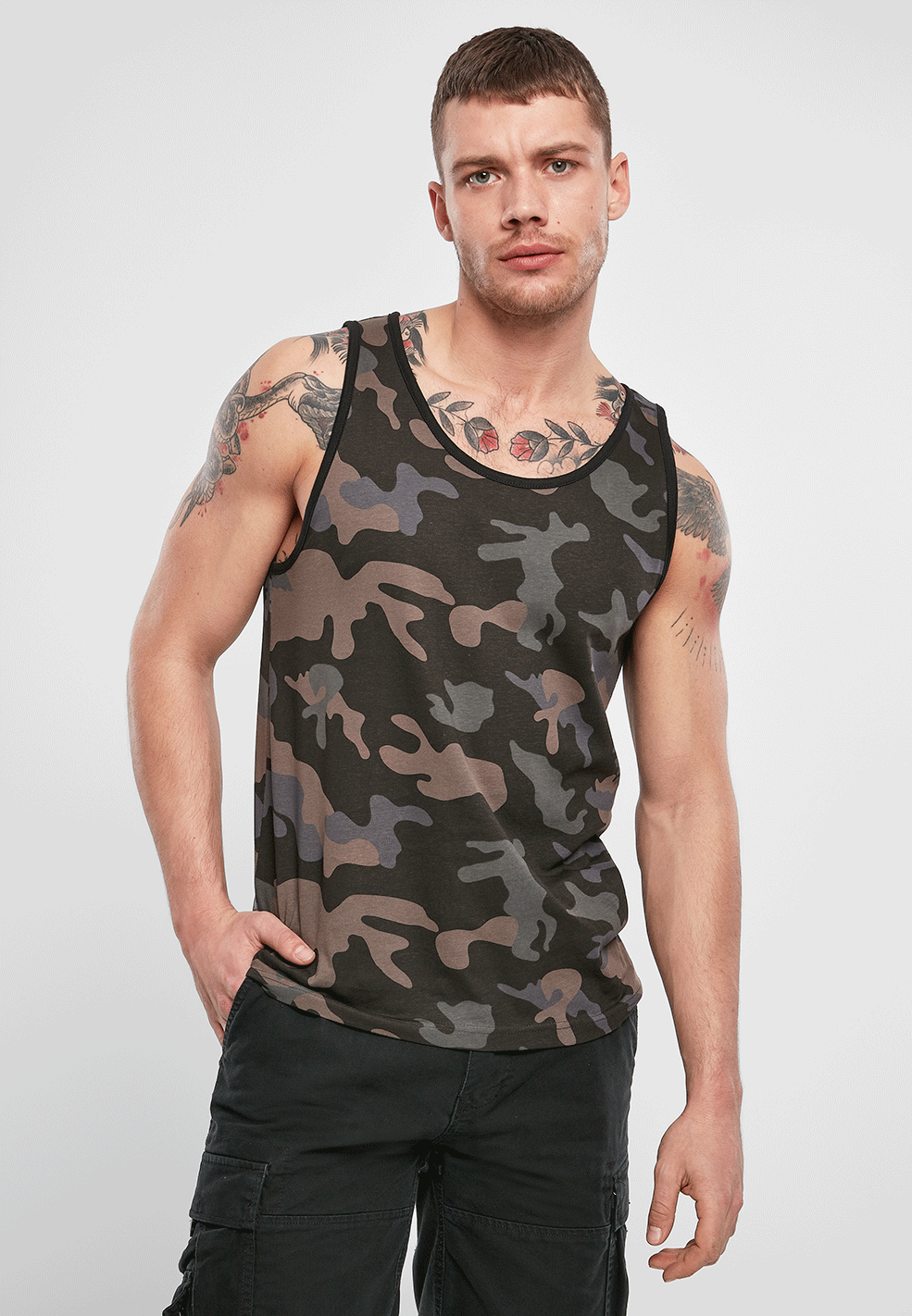 BRANDIT Tank Top Darkcamo
