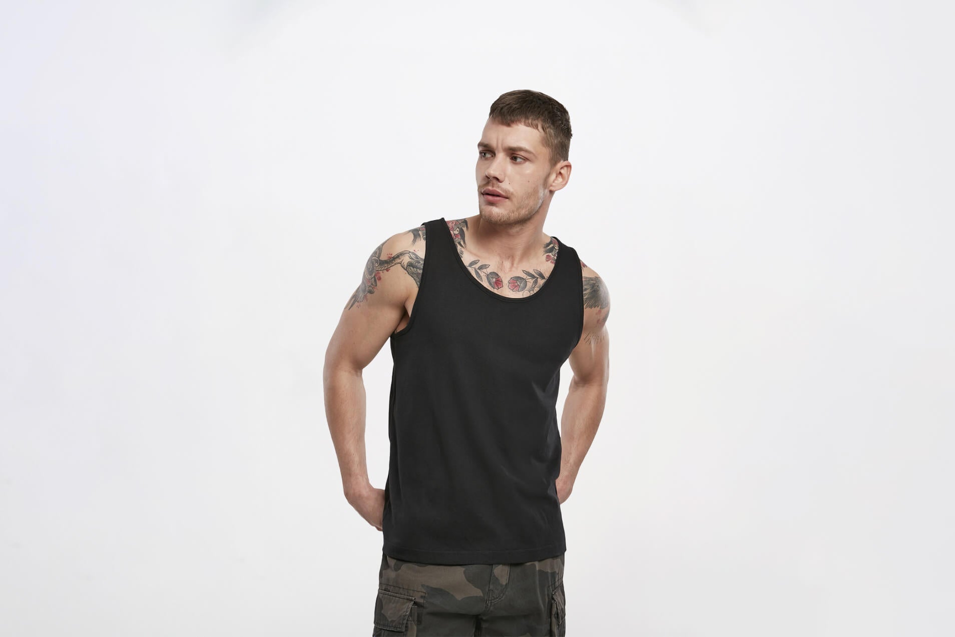 BRANDIT Tank Top darkcamo
