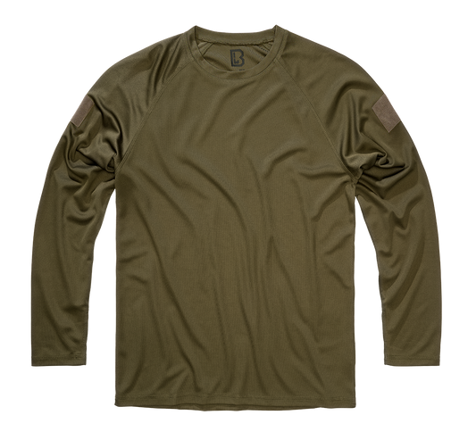 BRANDIT Quickdry Shirt Longsleeve Olive