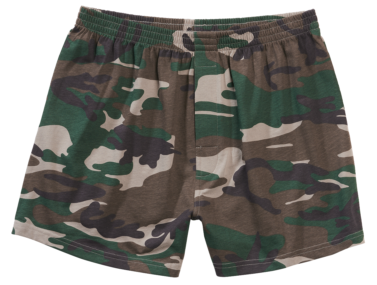 Bequeme Brandit Boxer Shorts in Woodland aus hautfreundlicher Baumwolle mit elastischem Bund