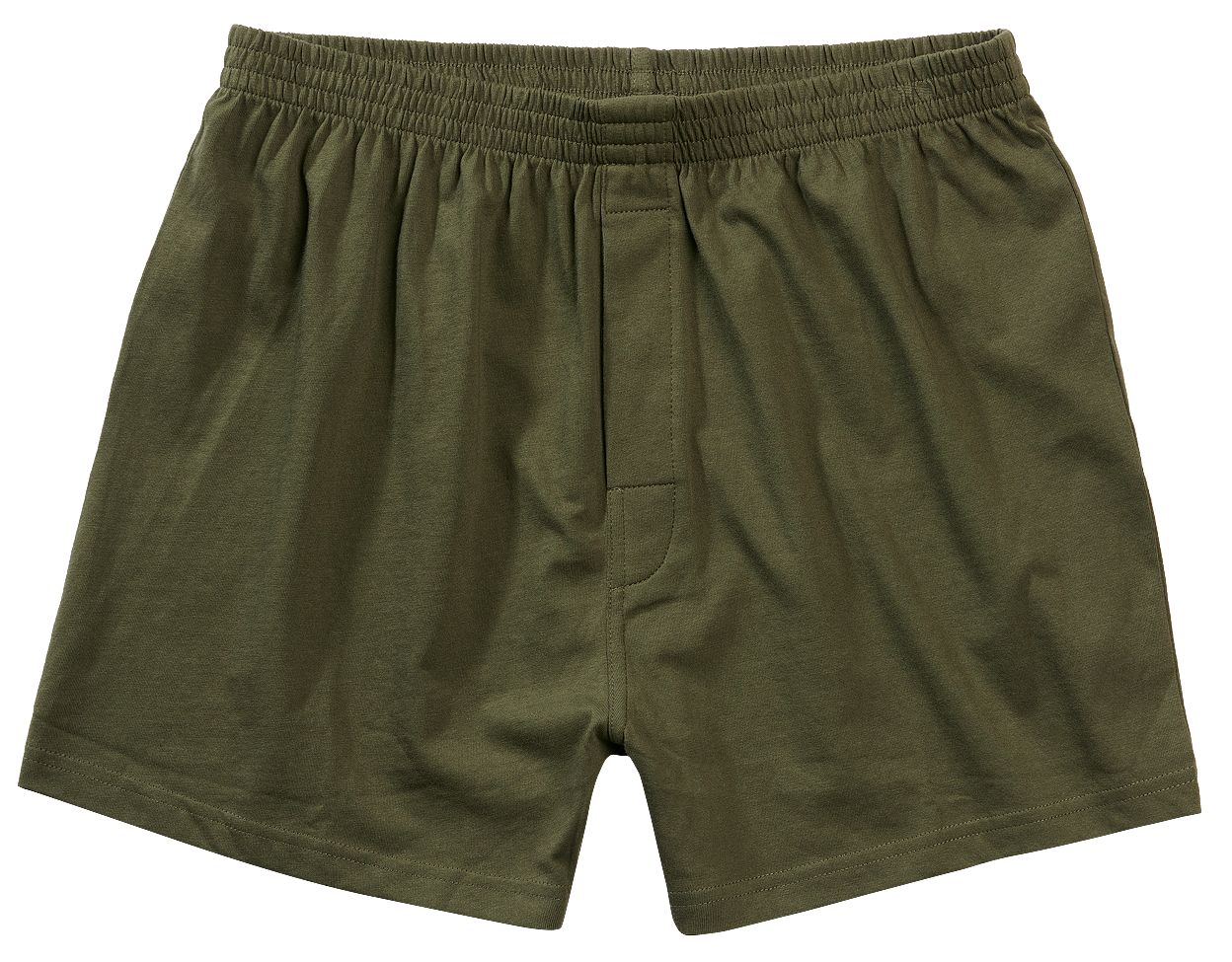 Bequeme Brandit Boxer Shorts in Olive aus hautfreundlicher Baumwolle mit elastischem Bund 