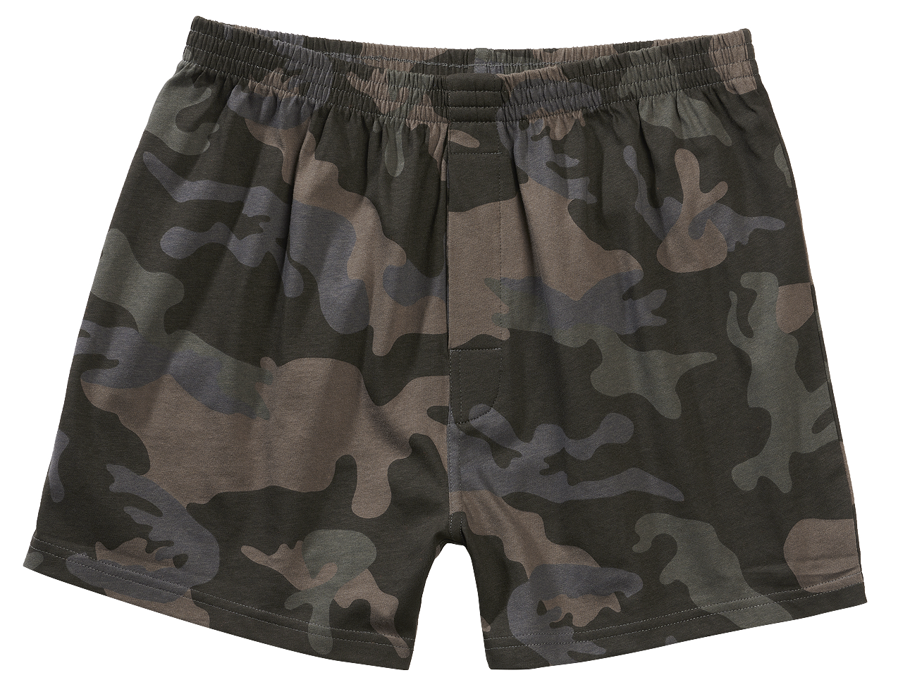 Bequeme Brandit Boxer Shorts Darkcamo aus hautfreundlicher Baumwolle mit elastischem Bund 