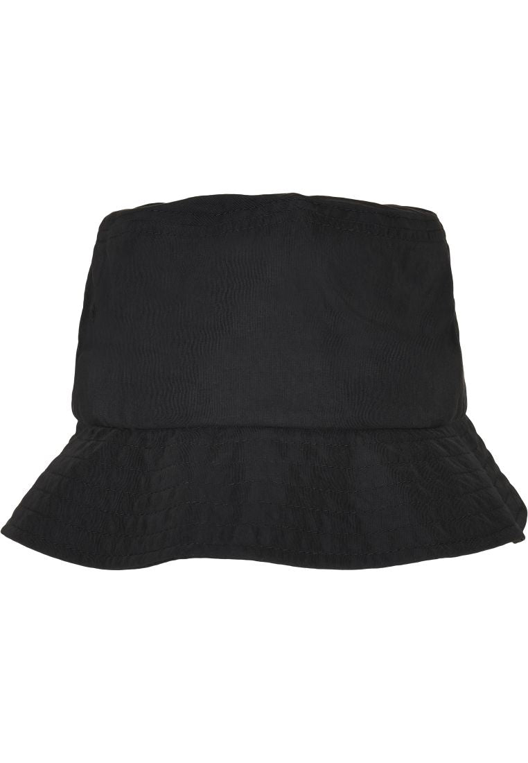 Schwarzer Outdoor Bucket Hat von Flexfit – wasserabweisend.