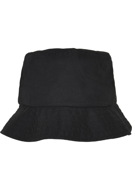 Schwarzer Outdoor Bucket Hat von Flexfit – wasserabweisend.