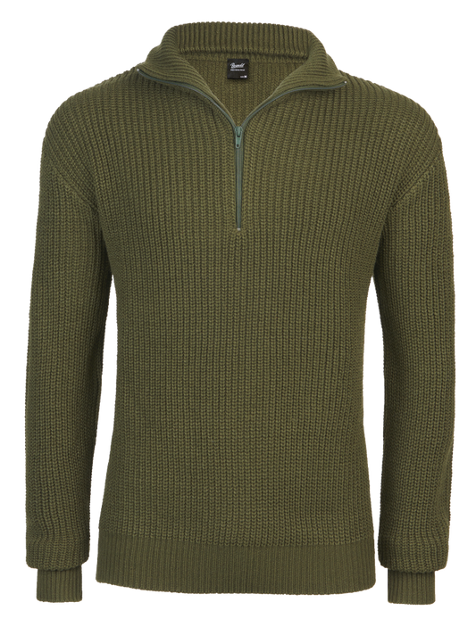 BRANDIT Marine Pullover Troyer olive