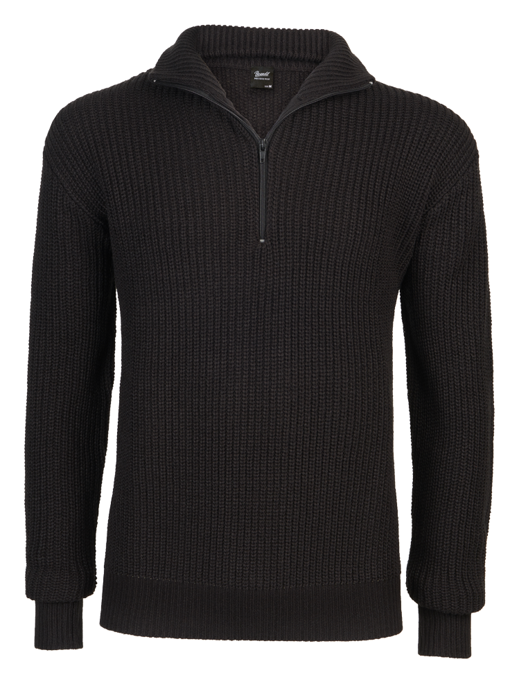 BRANDIT Marine Pullover Troyer Schwarz