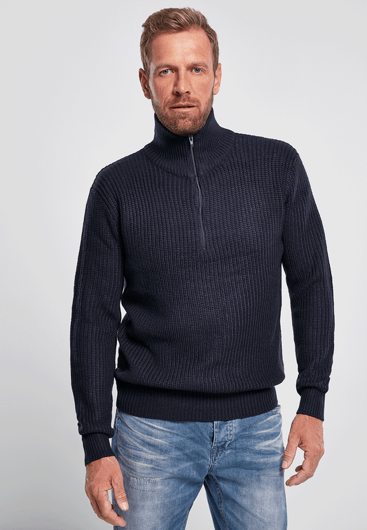 BRANDIT Marine Pullover Troyer Navy