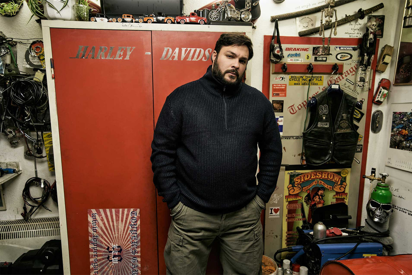 BRANDIT Marine Pullover Troyer Schwarz