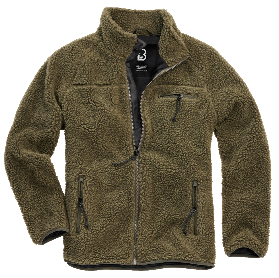 BRANDIT Teddyfleece Jacket Olive