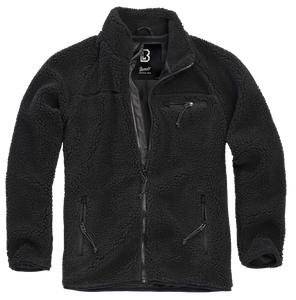 BRANDIT Teddyfleece Jacket Schwarz