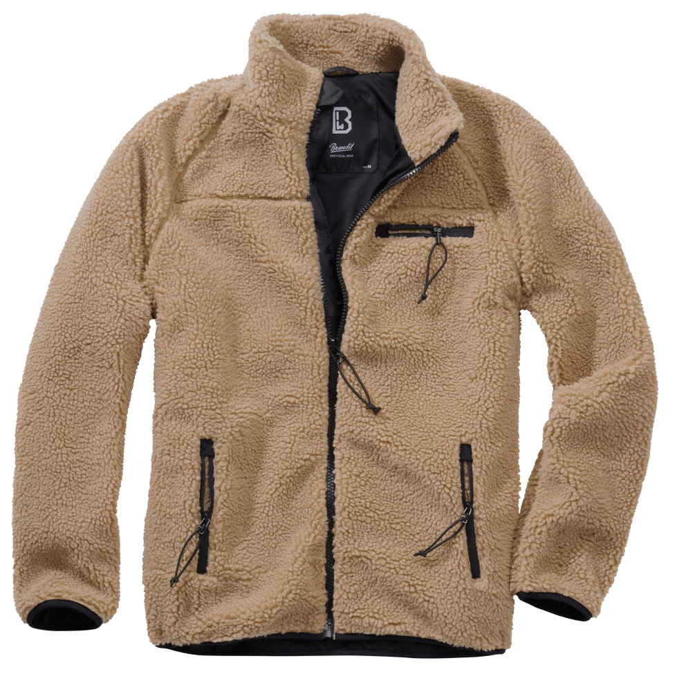 BRANDIT Teddyfleece Jacket Camel