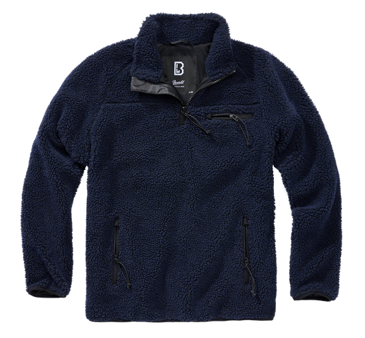 BRANDIT Teddyfleece Troyer Pullover Troyer Navy