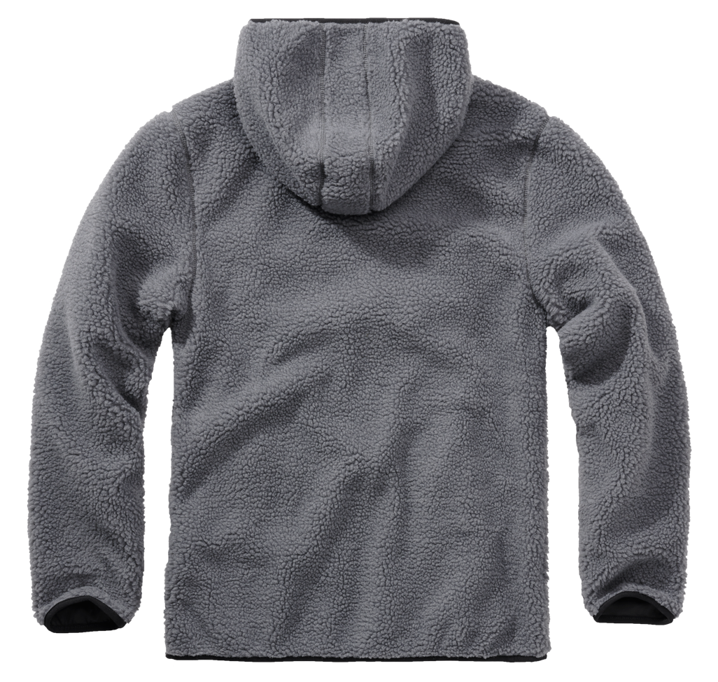 BRANDIT Teddyfleece Worker Pullover Troyer Anthracite