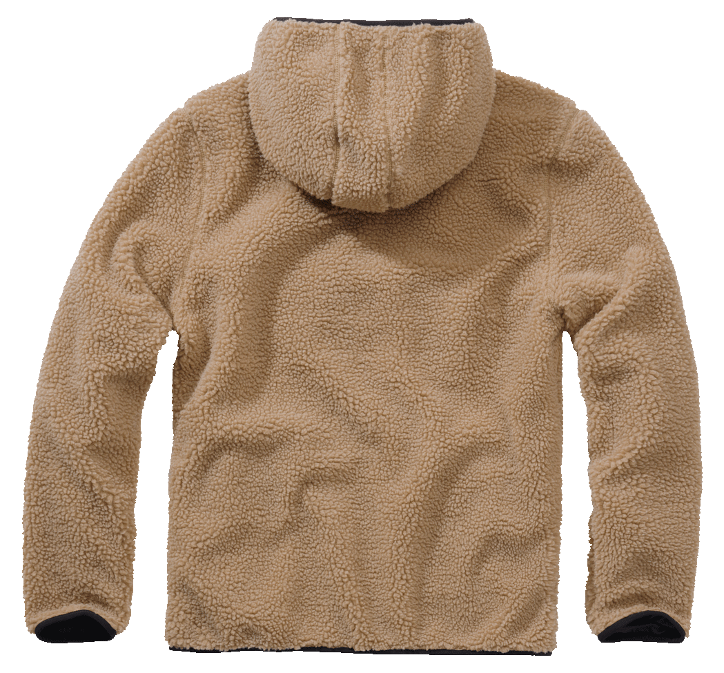 BRANDIT Teddyfleece Worker Pullover Troyer Camel
