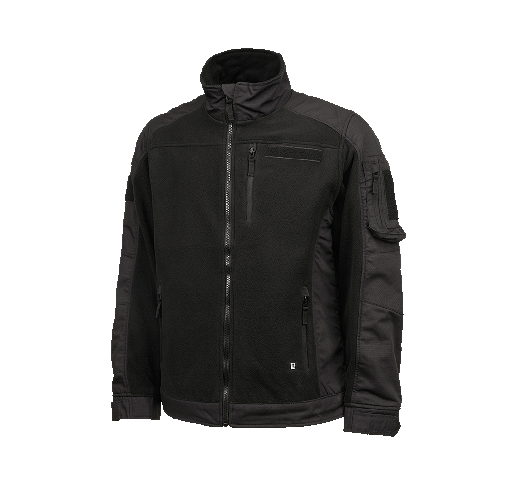 BRANDIT Fleece Ripstop Jacket Schwarz