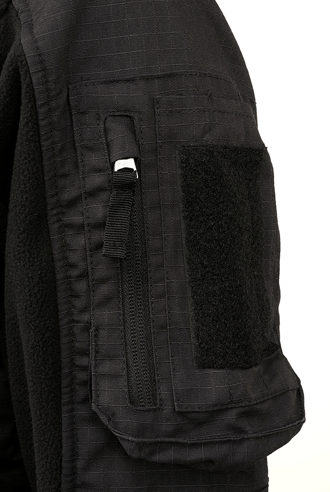 BRANDIT Fleece Ripstop Jacket Schwarz